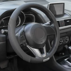 Sparco Steering Cover Leather (Black and GRAY)