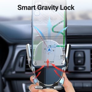 حامل موبايل لمس فاخر مع شحن لاسلكي سريع