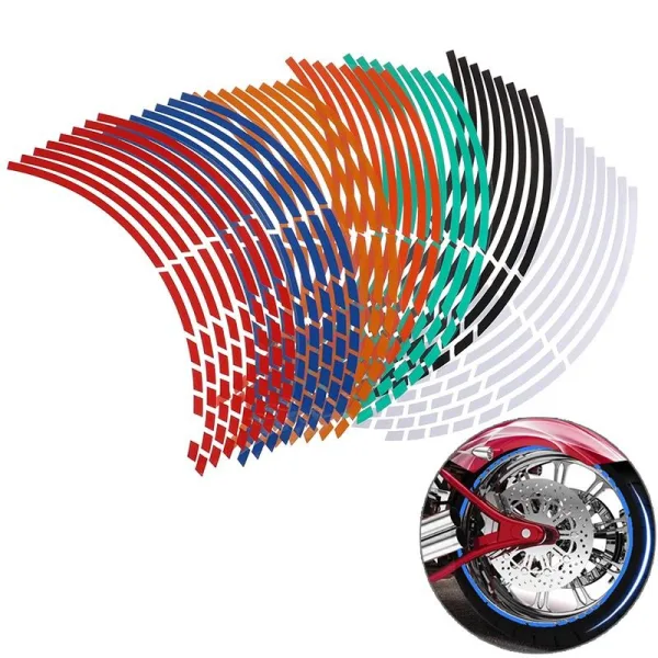 Colorful bike decal