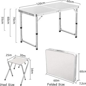 Folding Table with 4 chairs