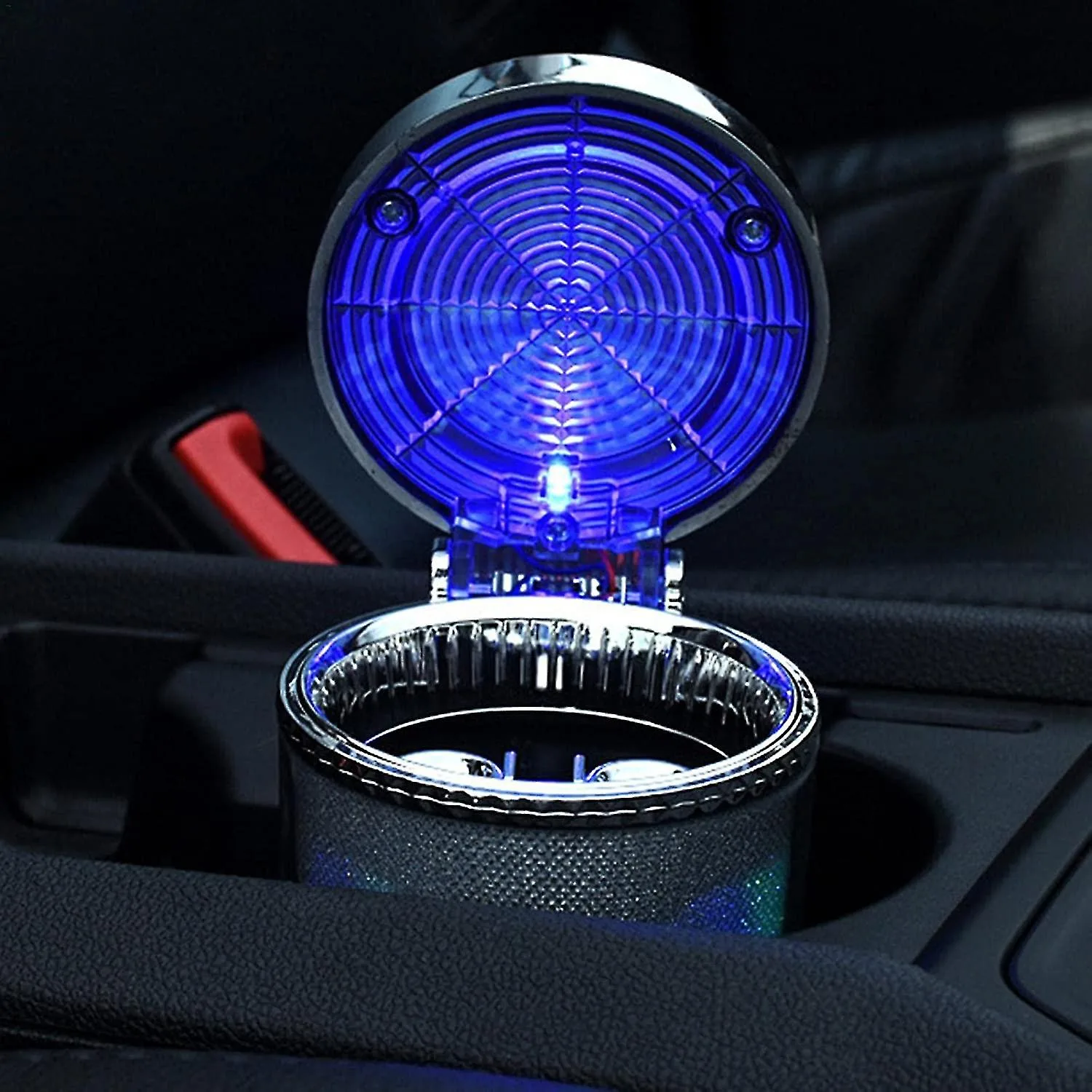 Crystal cigarette holder with LED light
