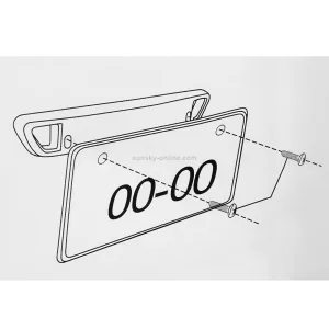 license plate bracket