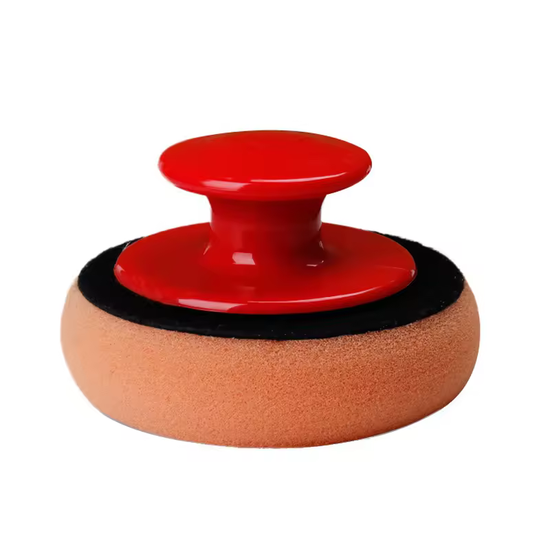 Wax sponge with handle
