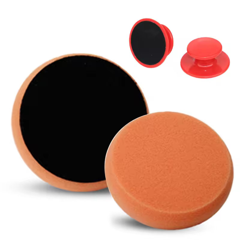 Wax sponge with handle
