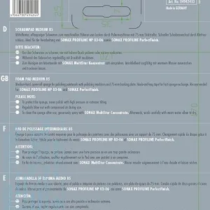 Sonax polishiong sponge green  4 pieces