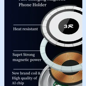 حامل موبايل + شاحن مغناطيس 3R
