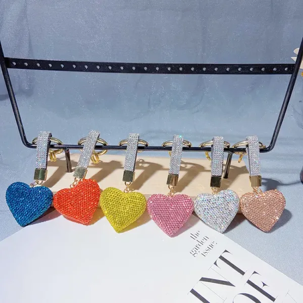 heart rhinestone medal