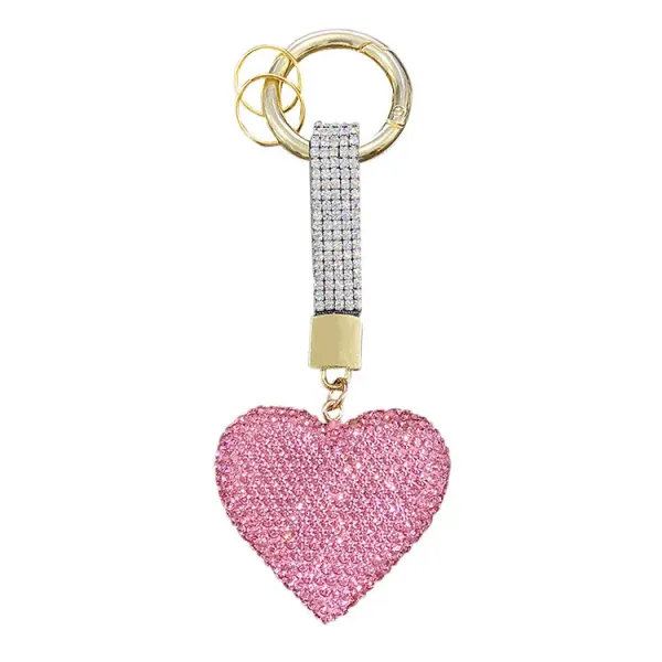heart rhinestone medal
