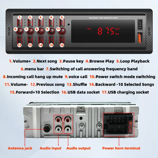 Radio + USB Bluetooth