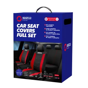 Sparco 9-Piece Seat Cover Set
