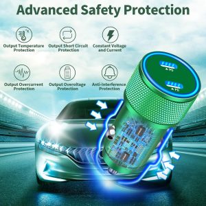 شاحن ثلاثي سريع كاربون