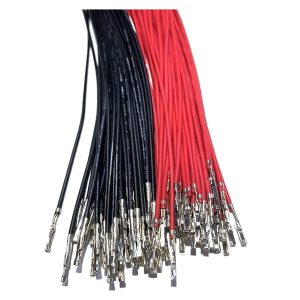 سلك فردي أسود وأحمر 100 قطعة