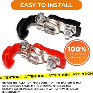 طقم اقطاب بطارية مع غطاء جلد KAIR